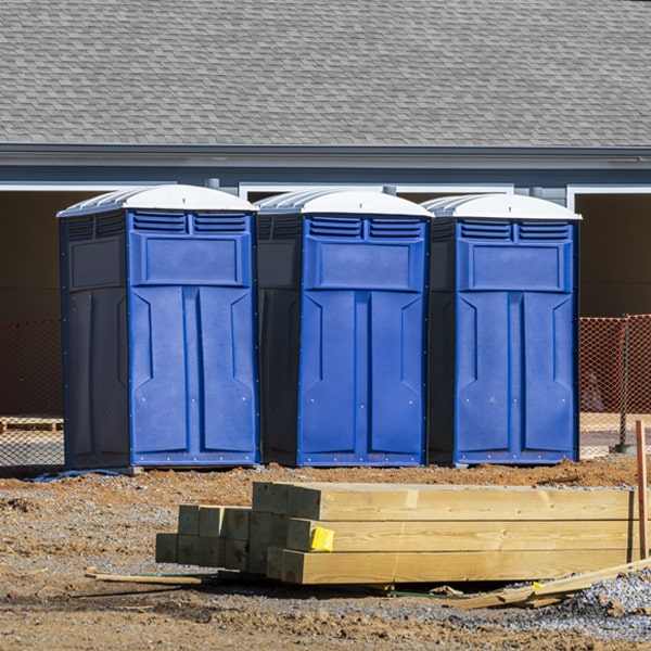 what is the maximum capacity for a single portable toilet in Porterfield